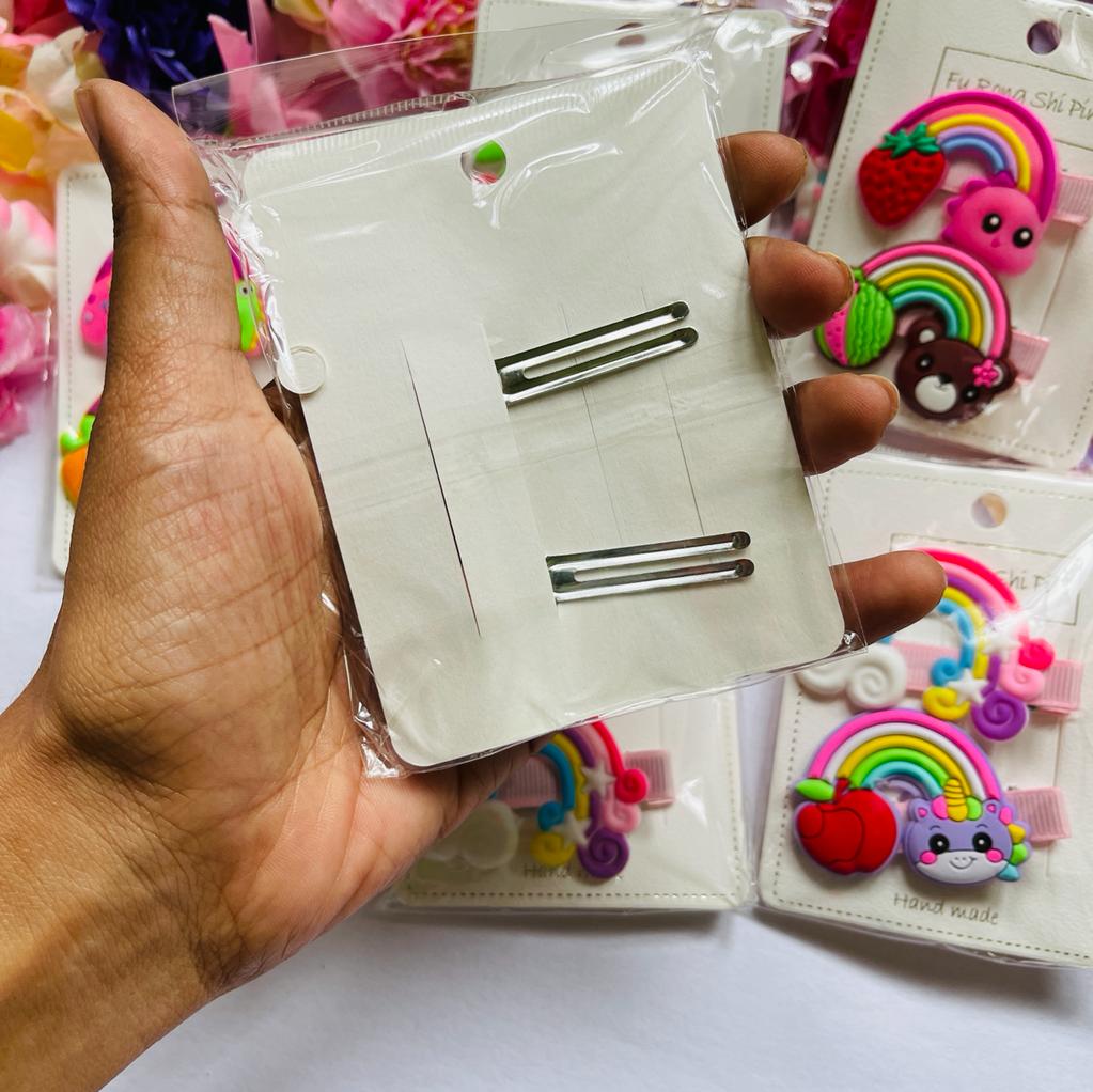 Handmade Rainbow Alligator Clips