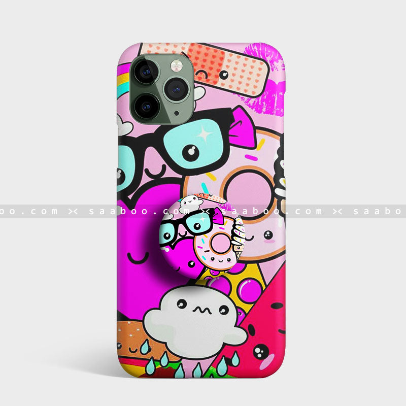 Gripper Case With Purple Glass Toy Pattern