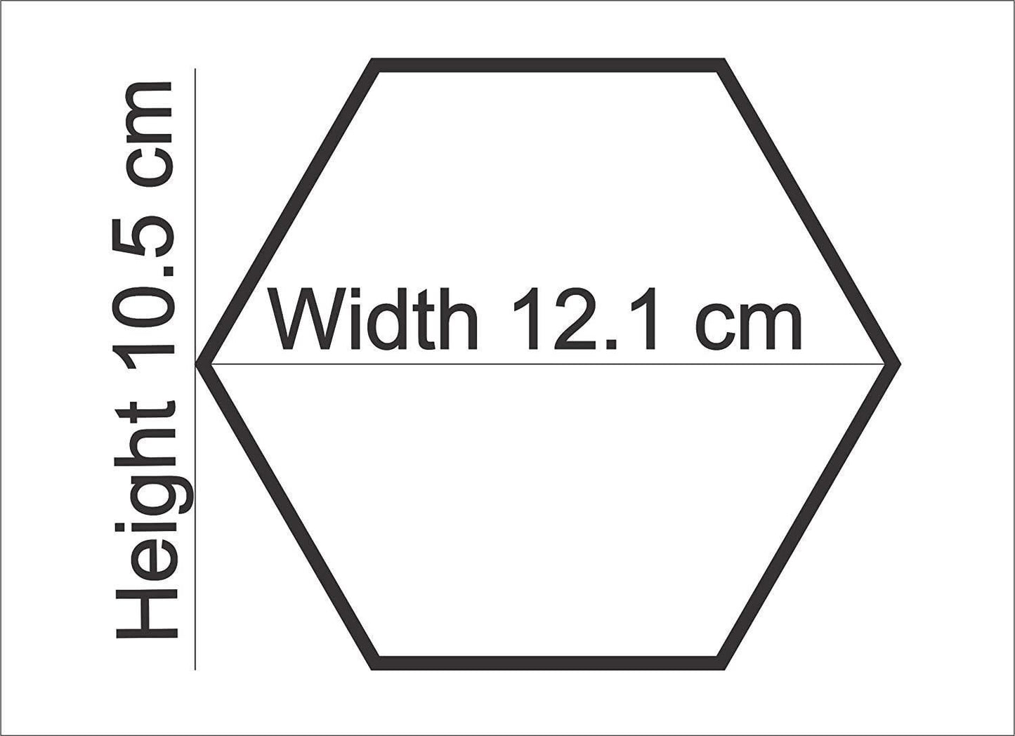 3D Acrylic Hexagon Mirror Wall Stickers