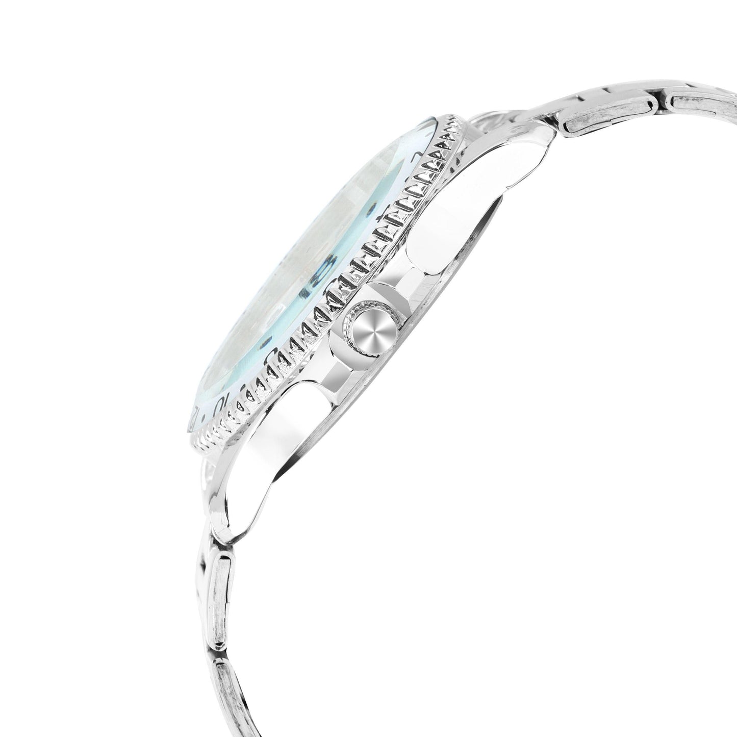 LOREM Silver Day-Date Function Casual Analog Watch