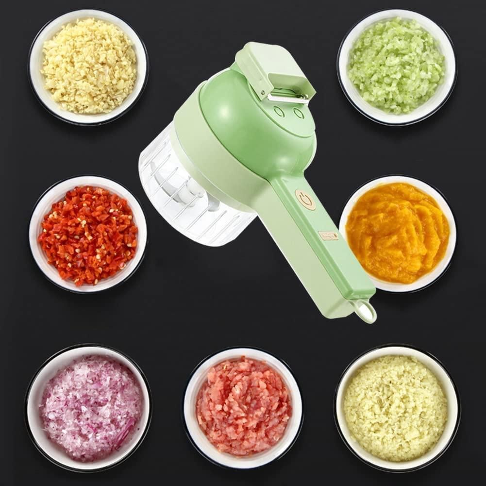 4 in 1 Portable Electric Vegetable Cutter Set