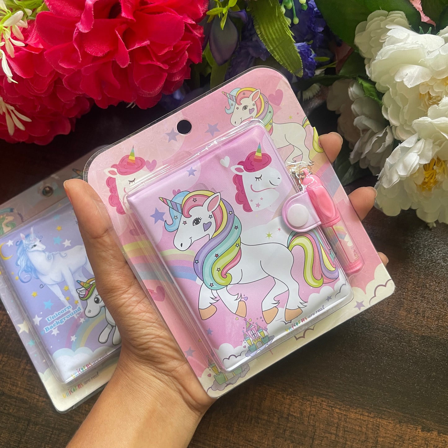 Unicorn Mini Diary With pen