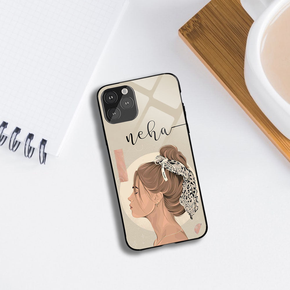 Beauty Girl Name Glossy Protective case – S A A B O O