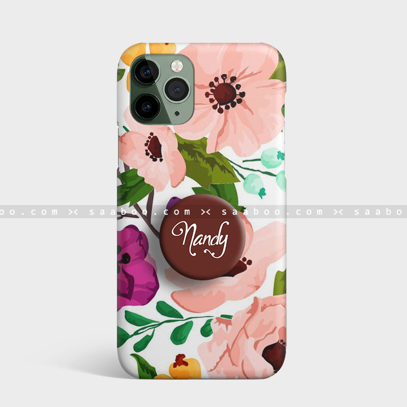 Brown floral Gripper Case