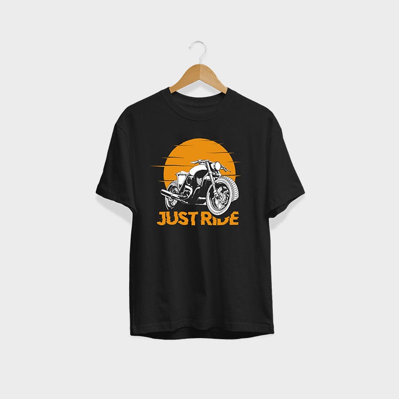Just Ride Black Unisex T-Shirt