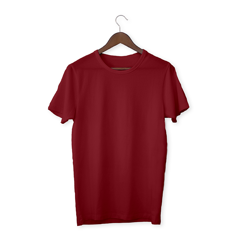 Maroon solid Unisex T-Shirt