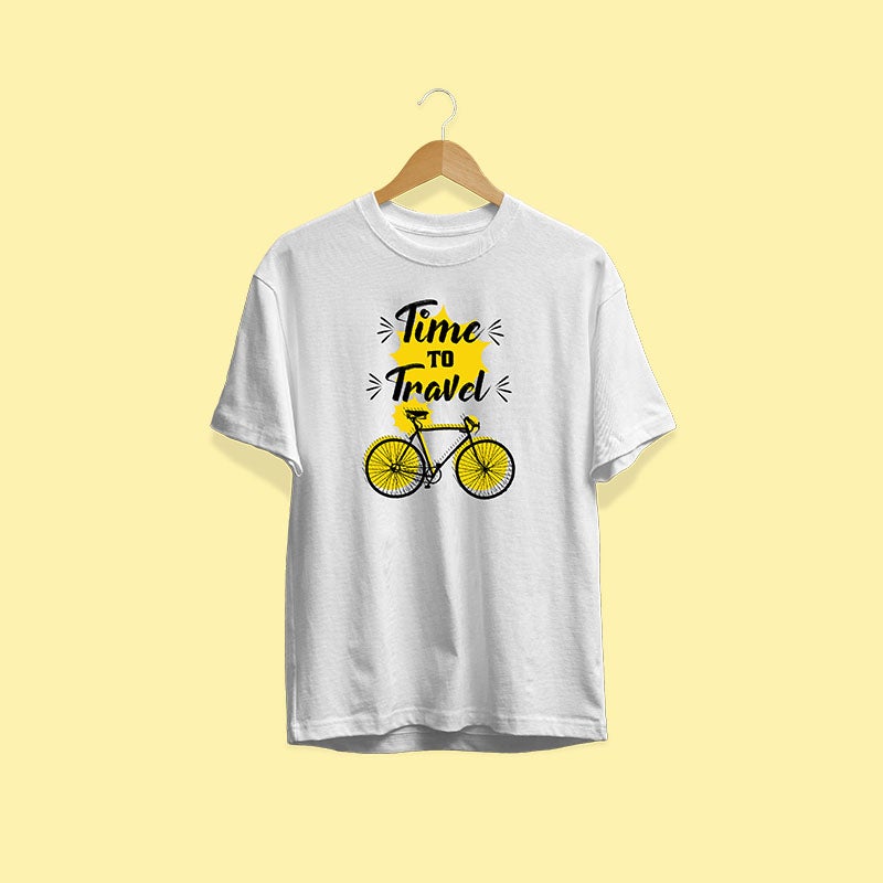 Time to Travel White Unisex T-Shirt