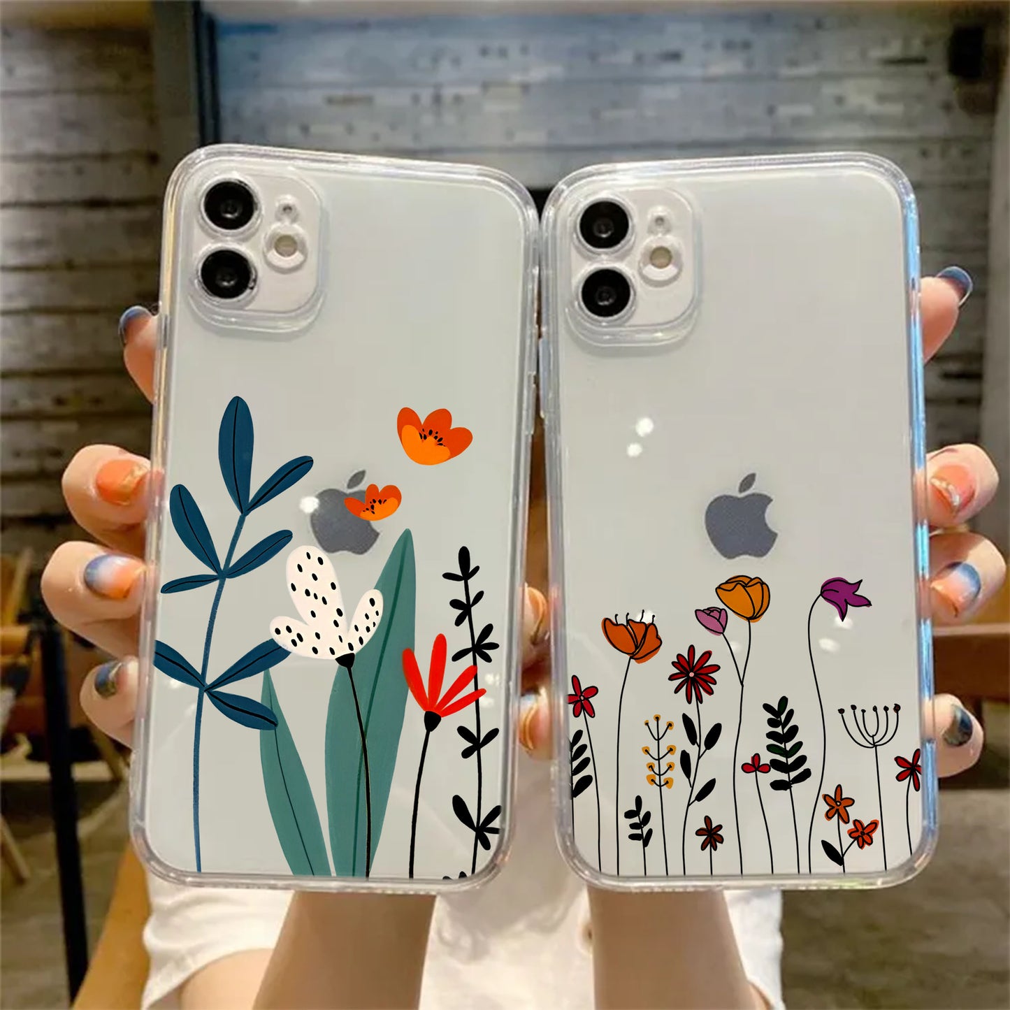 Floral Bunch Transparent Silicone Case