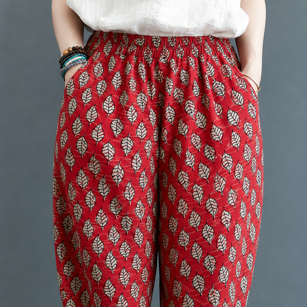 Women's Cotton Printed Pants – Everyday Cotton Comfort