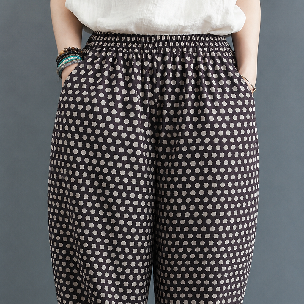 Women's Cotton Printed Pants – Everyday Cotton Comfort