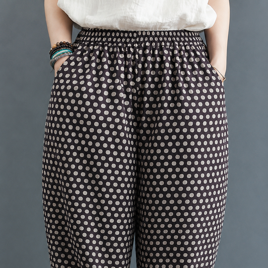 Women's Cotton Printed Pants – Everyday Cotton Comfort