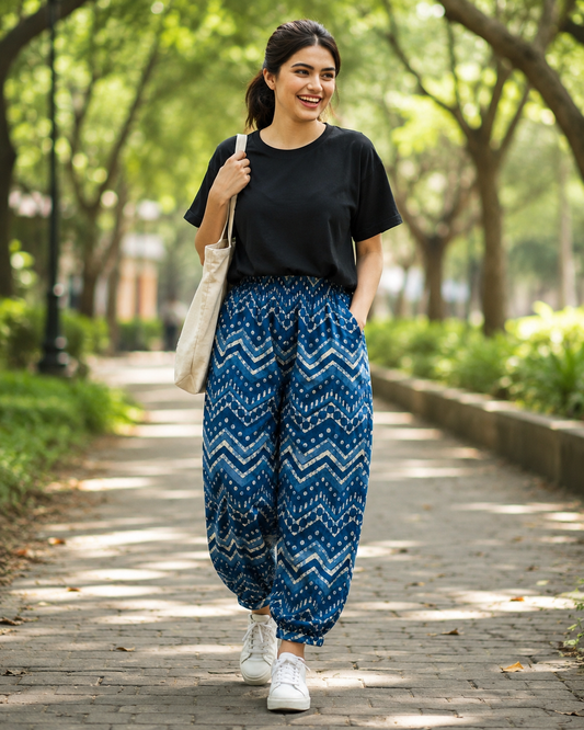 Women's Cotton Printed Pants – Everyday Cotton Comfort