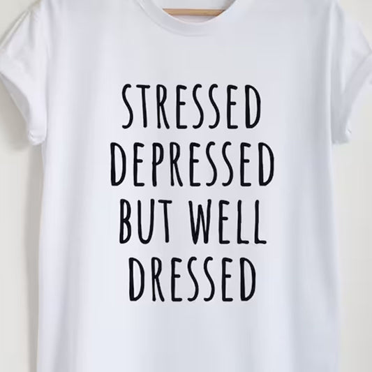 Stressed Printed Unisex T-Shirt