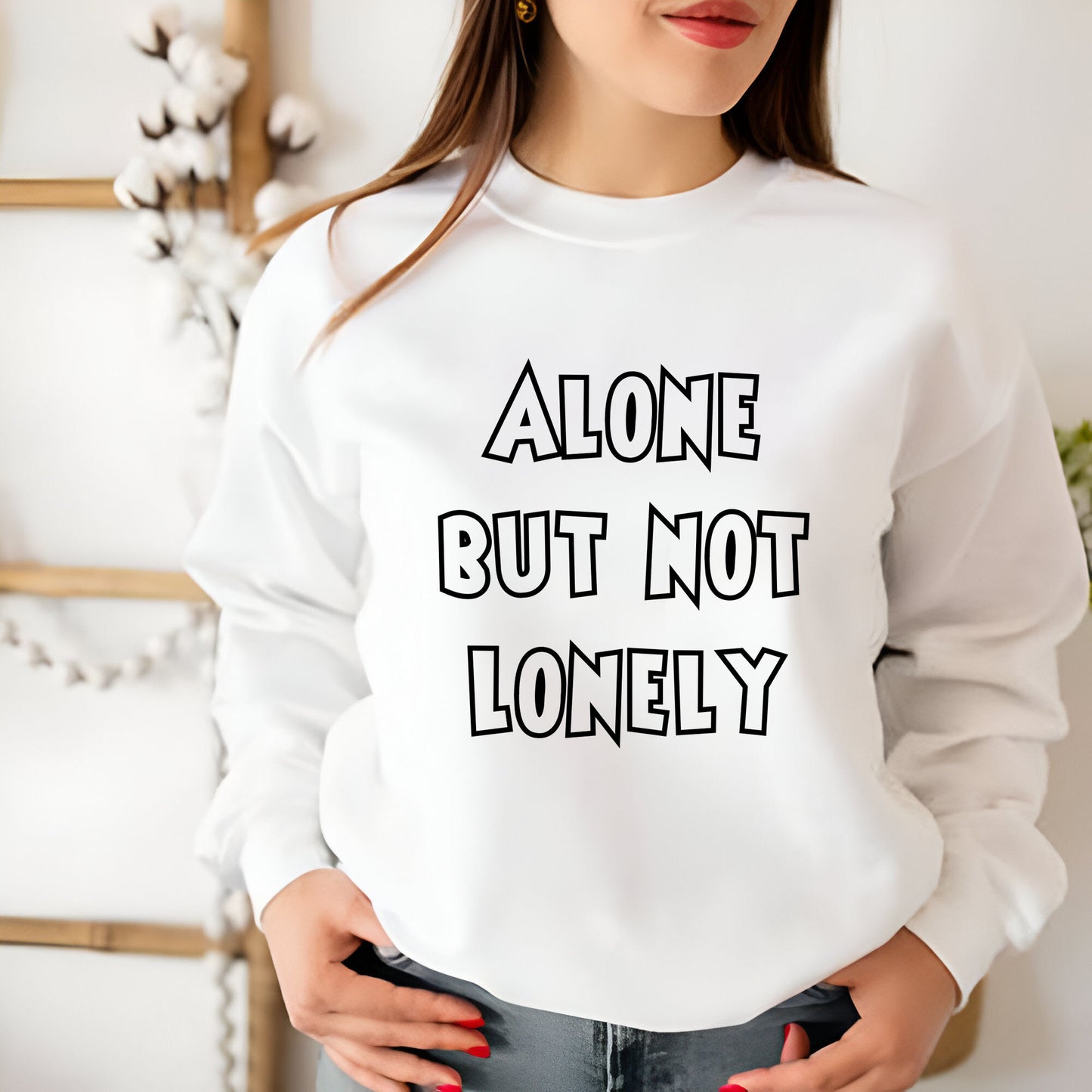 Alone But Not Lonely Unisex Oversized Sweatshirt