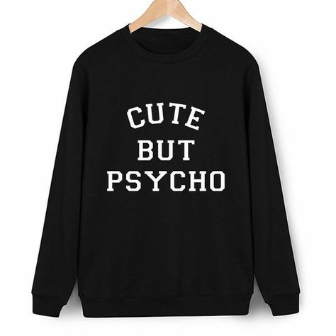 Cute But Psycho Printed Unisex Oversized Sweatshirt