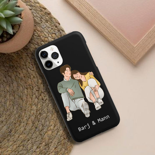 Twosome  Name Printed Slim Mobile Cover