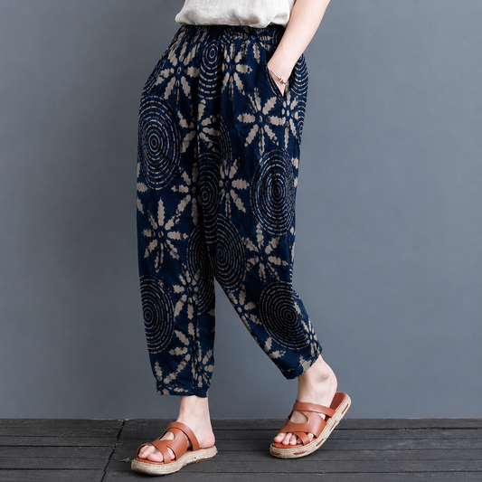 Women's Cotton Hand Block Printed Pants – Everyday Cotton Comfort