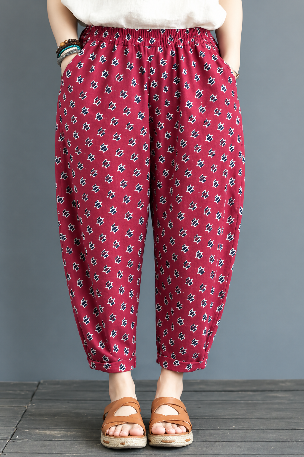 Women's Cotton Printed Pants – Everyday Cotton Comfort