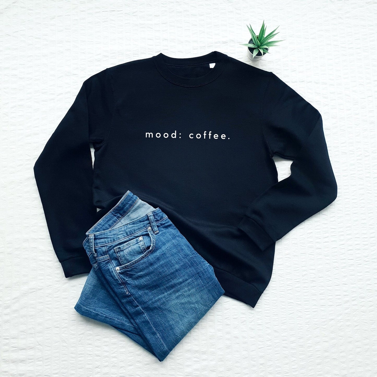 Mood Coffee Unisex Black Sweatshirt