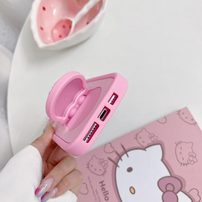 Bow Cat Flip Mirror Phone Case