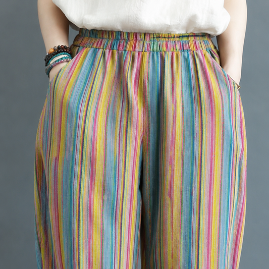 Women's Cotton Printed Pants – Everyday Cotton Comfort