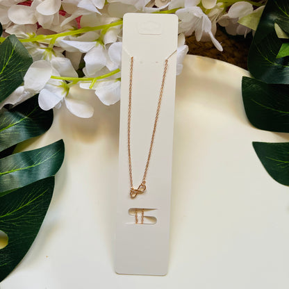 Star Cloud Rose Gold Stone Work Neckpiece