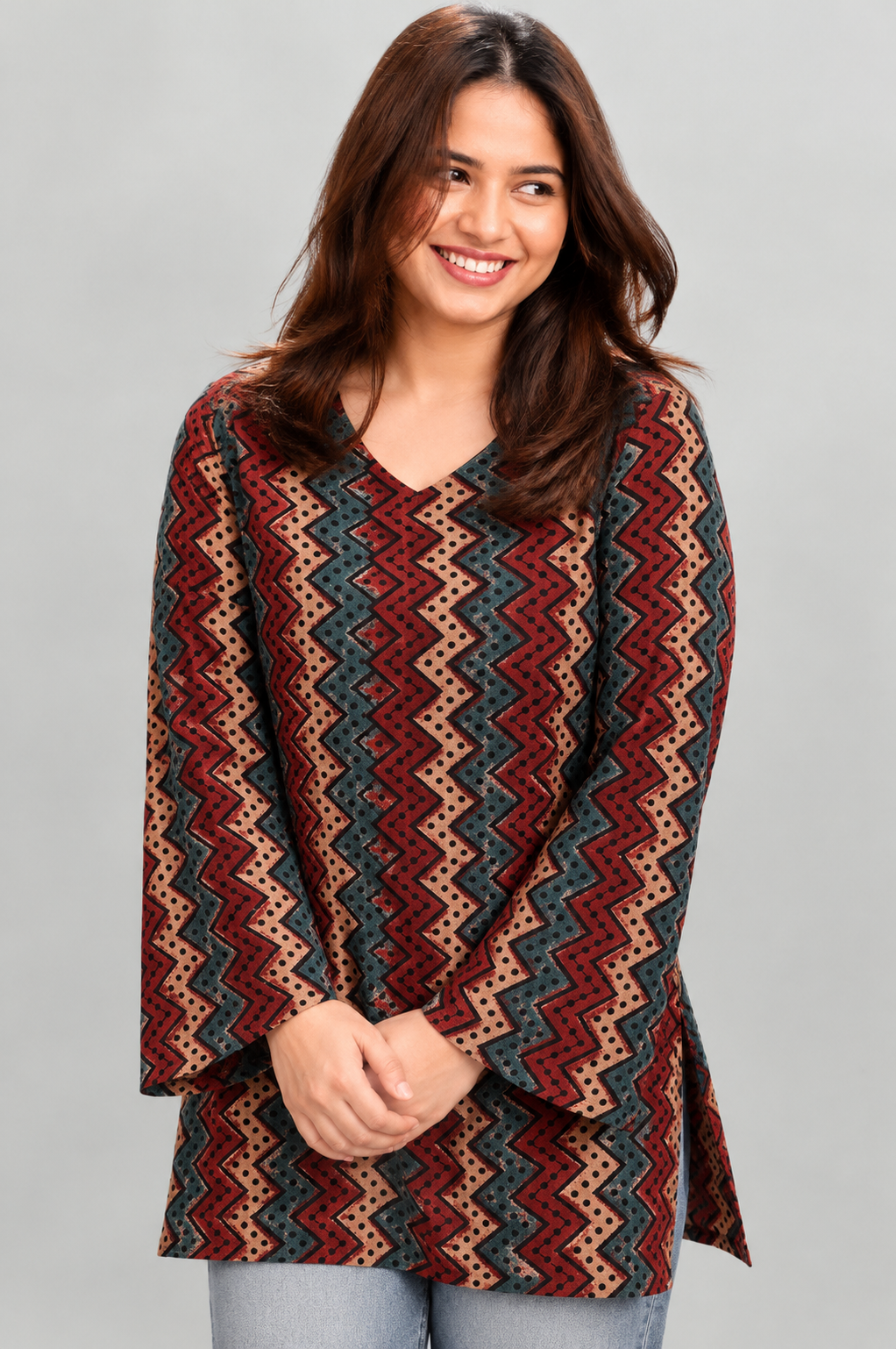 Hand Block Printed Premium Cotton Tunic