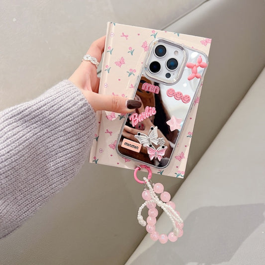 3D Creative Toy Graphic Mirror Phone Case With Charm