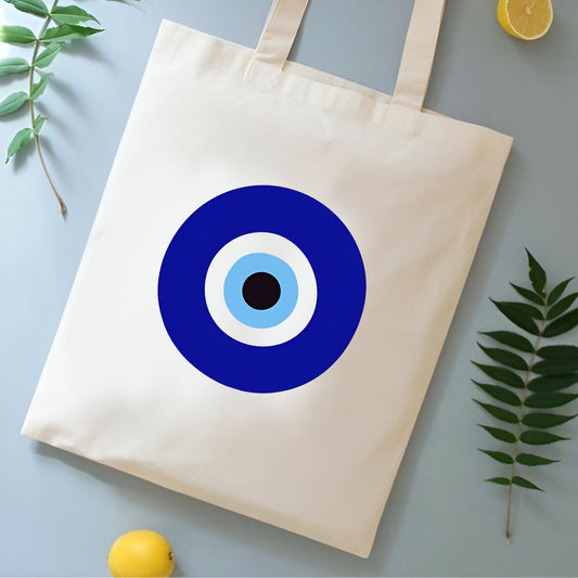 Evil Eye Printed Tote Bag