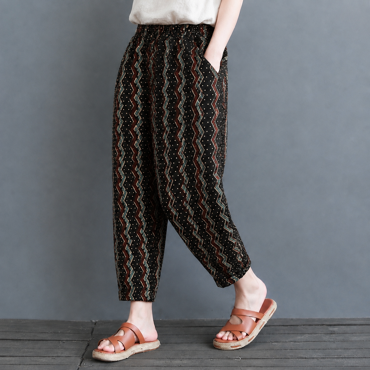 Women's Cotton Hand Block Printed Pants – Everyday Cotton Comfort (Copy)