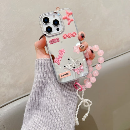 3D Creative Toy Graphic Mirror Phone Case With Charm