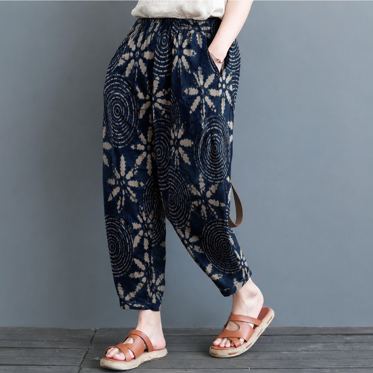 Women's Cotton Hand Block Printed Pants – Everyday Cotton Comfort