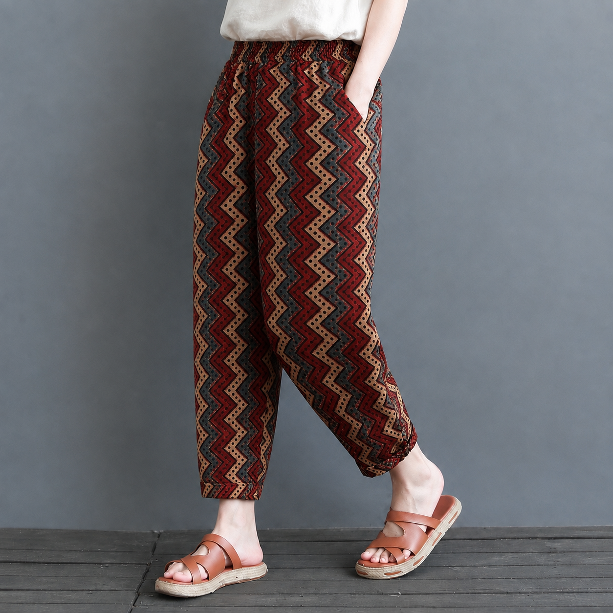 Women's Cotton Hand Block Printed Pants – Everyday Cotton Comfort