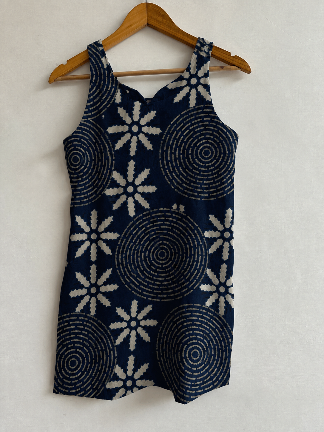 Hand Block Printed Premium Cotton Sleeveless Kurti