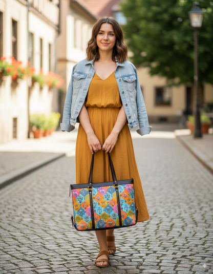 Hand Block Printed Hand Bag