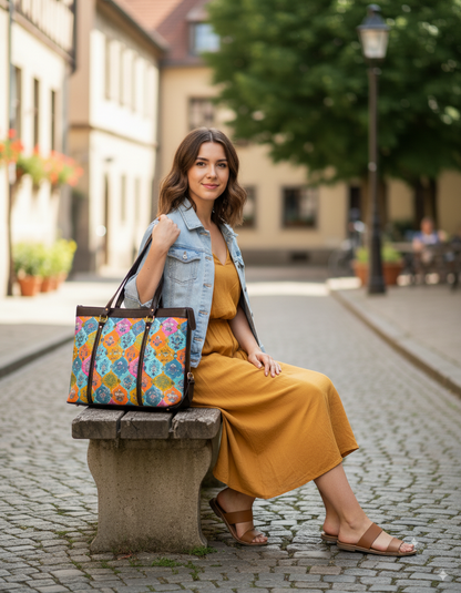 Hand Block Printed Hand Bag