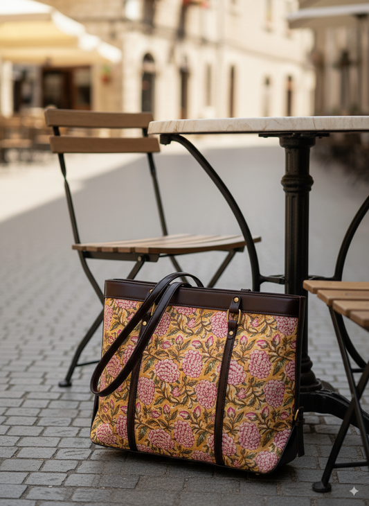 Sanganeri Hand Block Printed Hand Bag