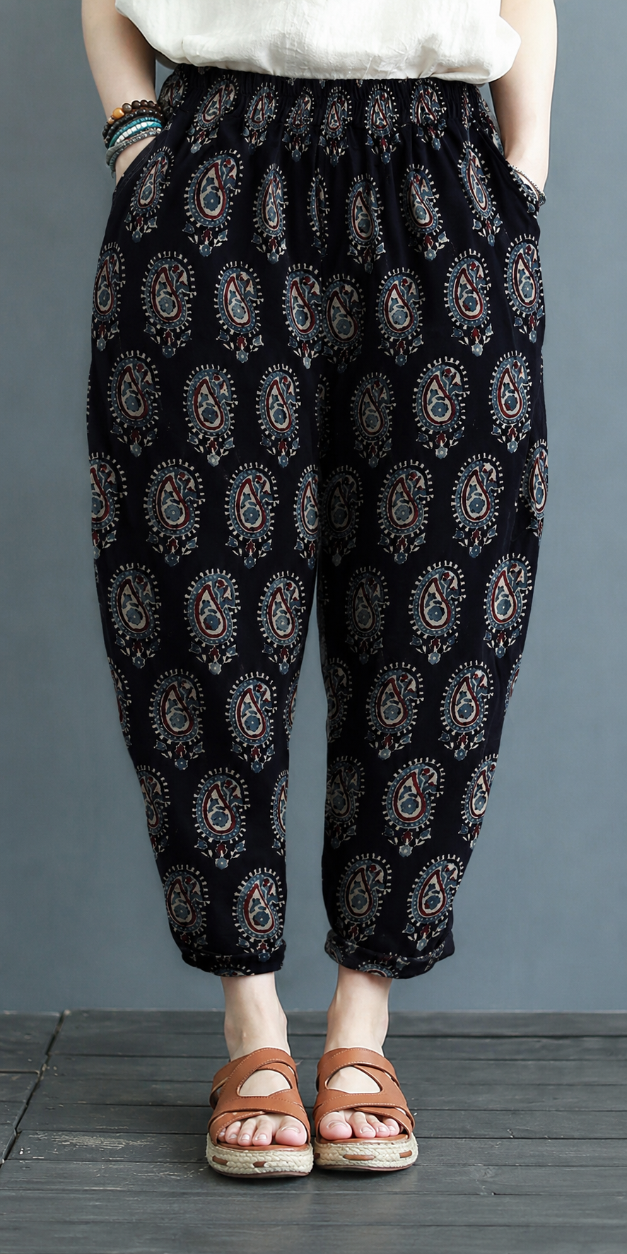 Women's Cotton Hand Block Printed Pants – Everyday Cotton Comfort