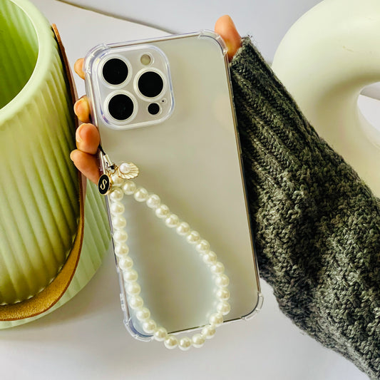 Initial With Shell Charms For Phone Case