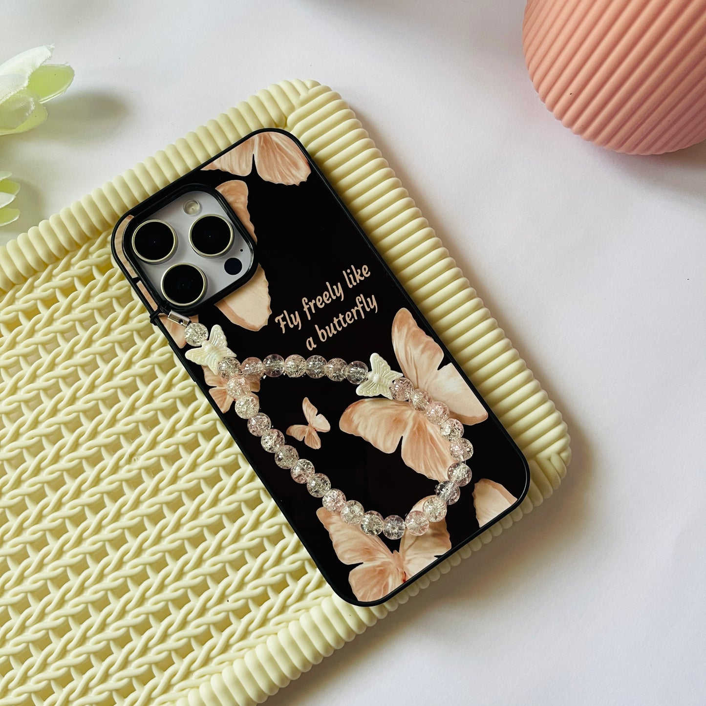 Butterfly With Charm Protective Phone Case