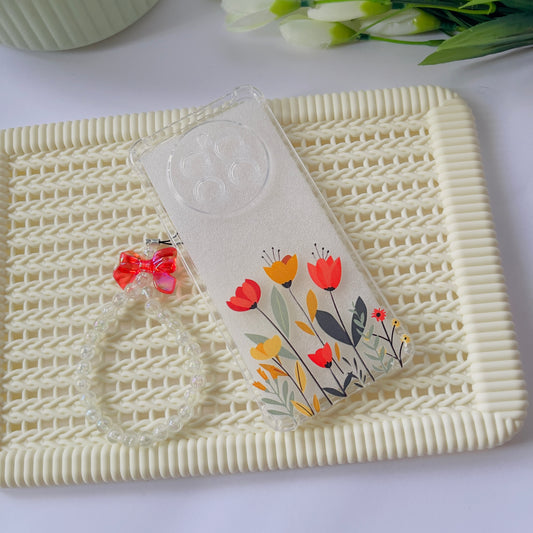 Flower Bunch Printed Cover Charm Phone Case