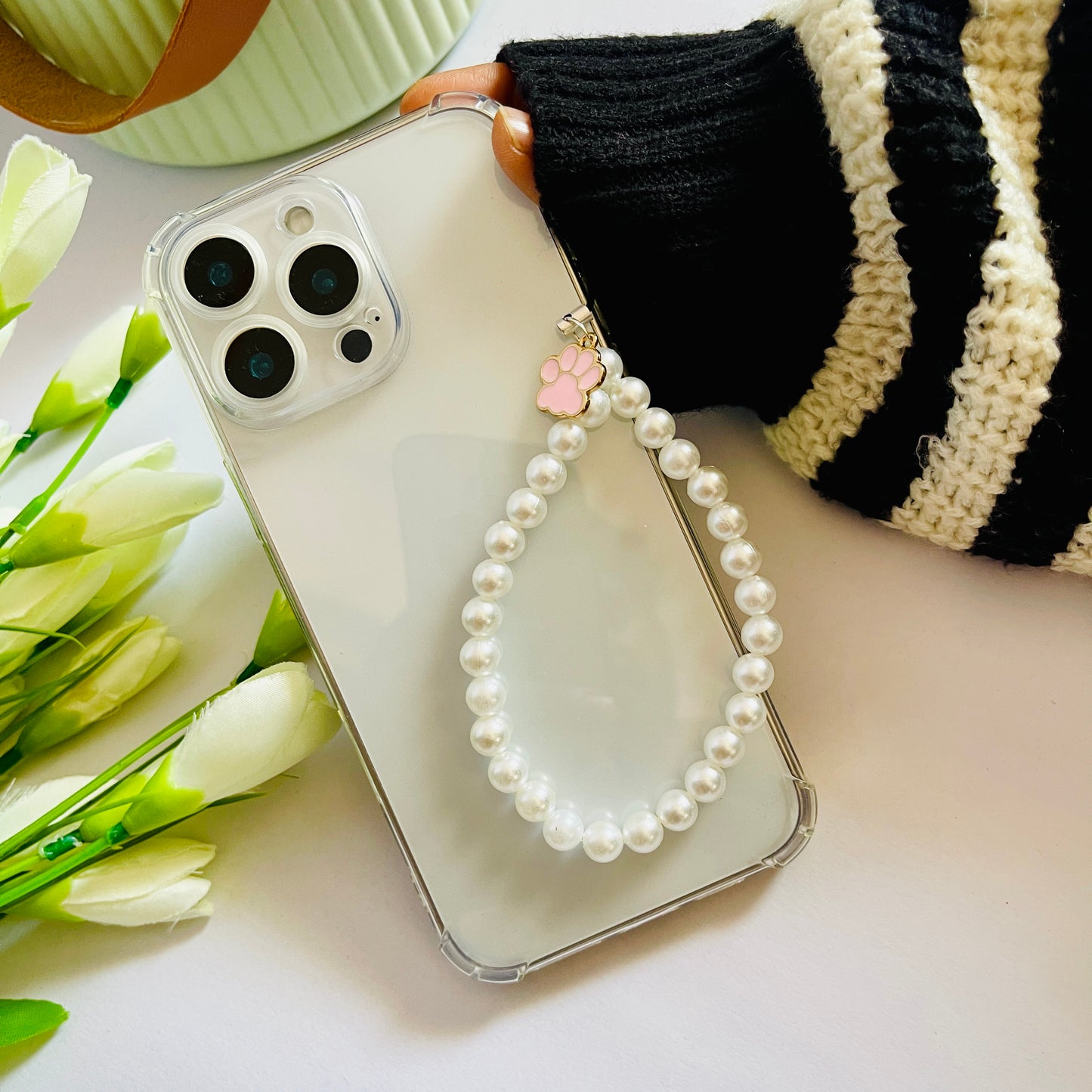 Pink Paw Charms For Phone Case