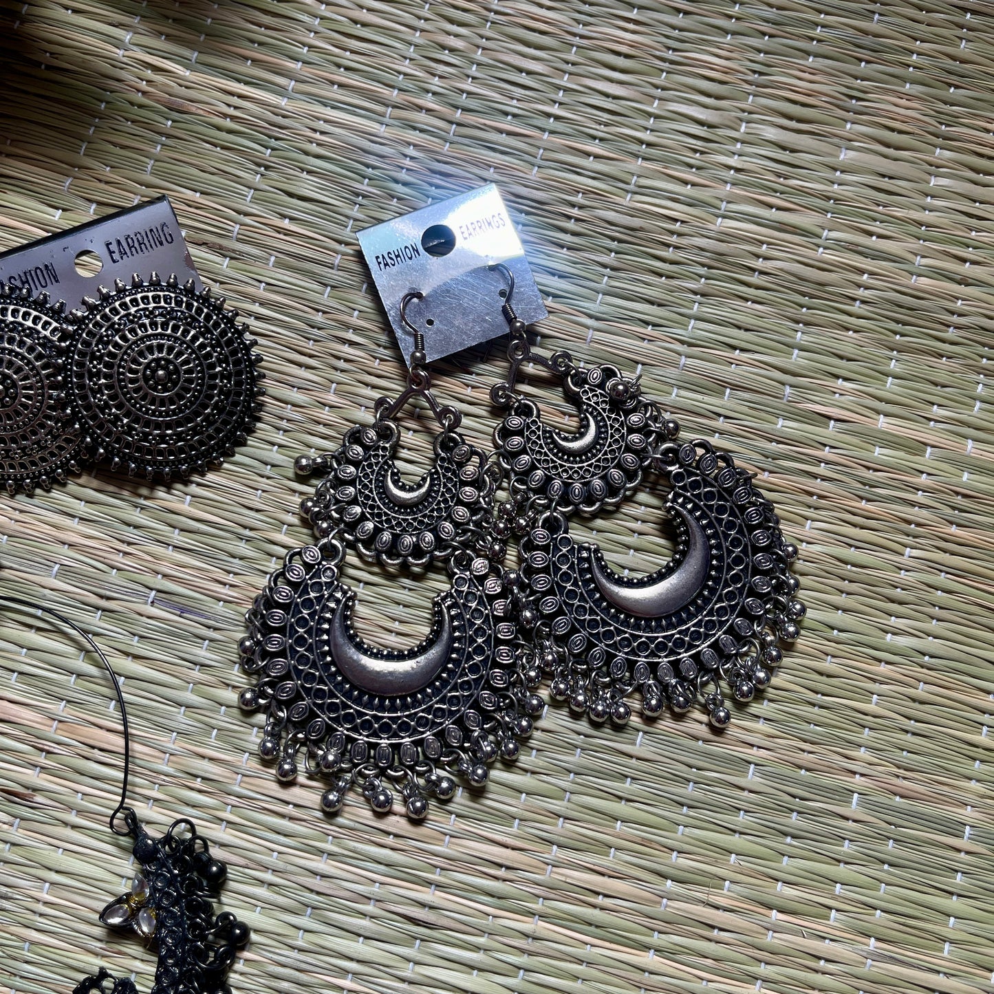Traditional Oxidized Earring