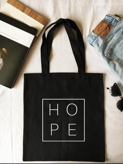 Hope Printed Tote Bag