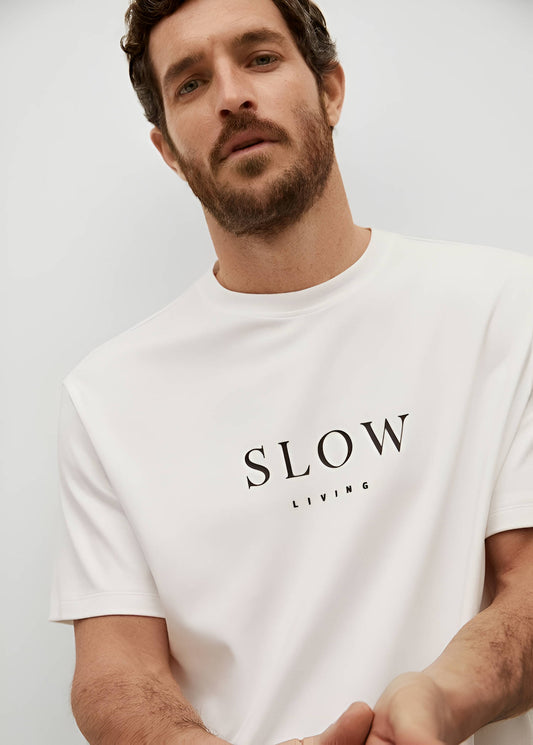 Slow Living Printed Unisex T-Shirt