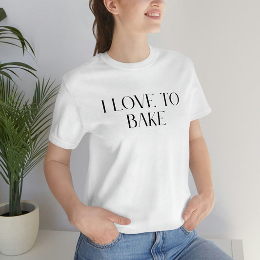 Love To Bake Printed Unisex T-Shirt