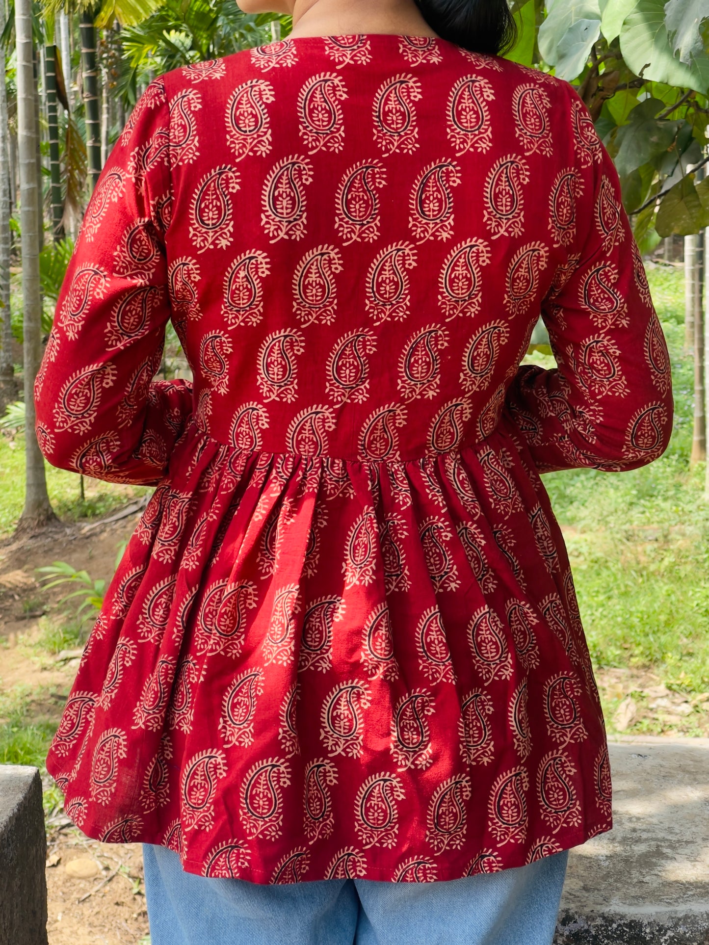Pure Cotton Alia Cut Short Kurti