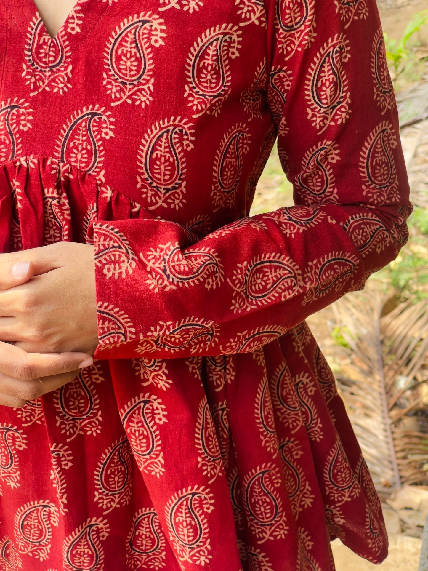 Pure Cotton Alia Cut Short Kurti