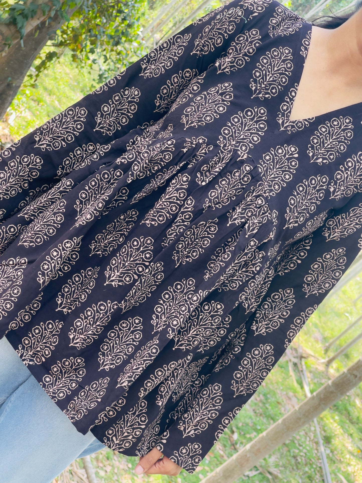 Pure Cotton Alia Cut Short Kurti