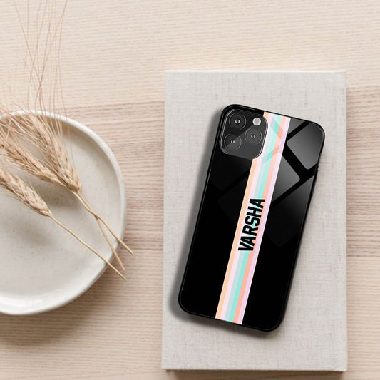 Glossy Protective Case With Rainbow Name